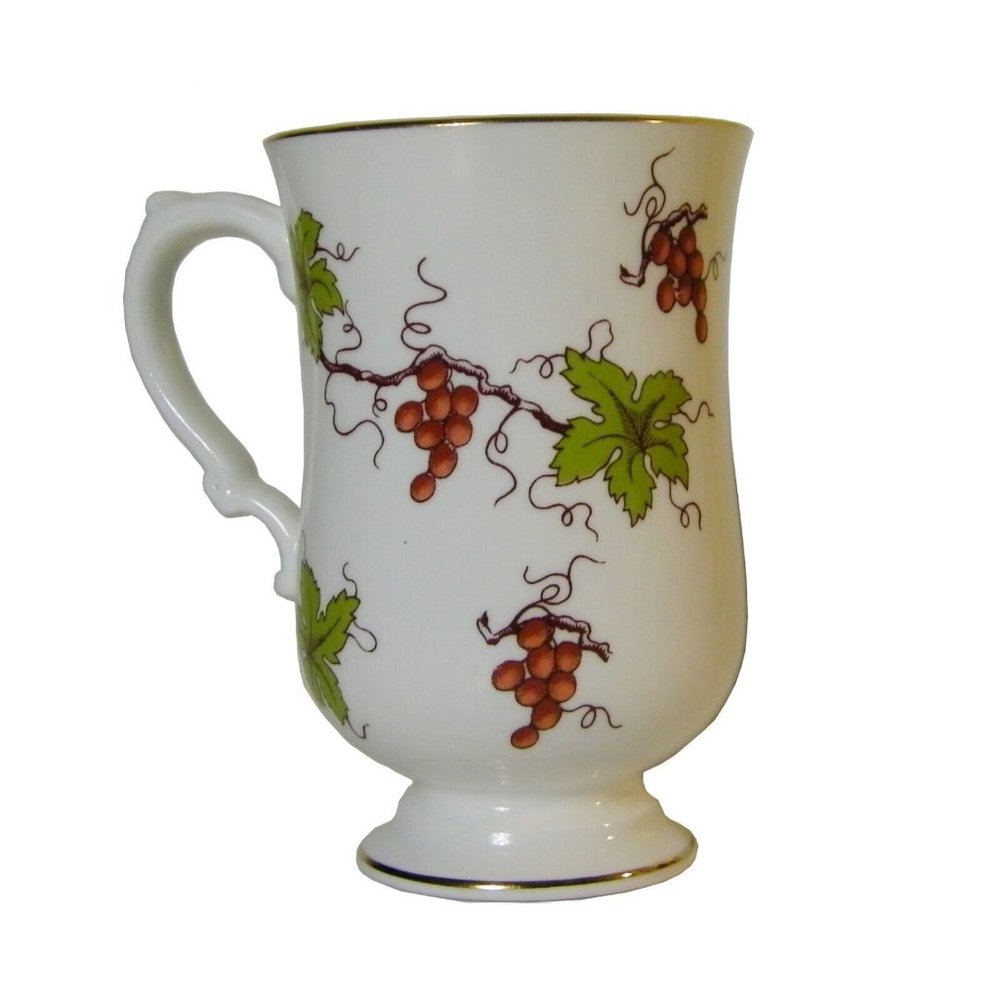 Royal Victoria Fine Bone China Grape Vine Footed Tea cup Made In England